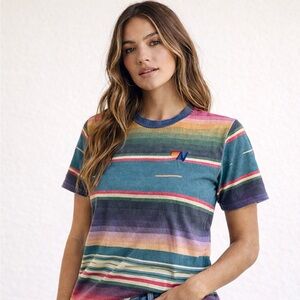 Aviator Nation Serape Stitch T-shirt Size XS